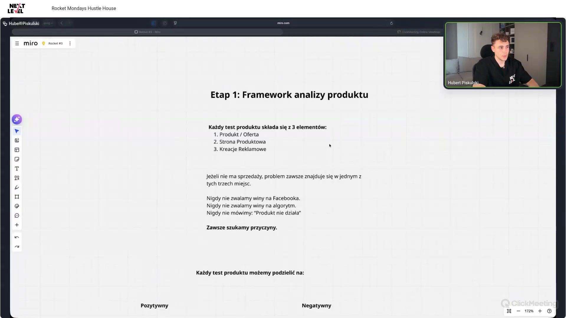 Rocket Mondays — warsztat analizy produktu
